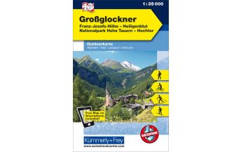 Hiking Maps Osttirol Grossglockner, Franz-Josefs-Höhe, Heiligenblut, Nationalpark Hohe Tauern, Hochtor Hallwag Kümmerly+Frey AG