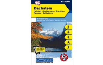Hiking Maps Salzkammergut Dachstein, Hallstatt, Bad Aussee, Grundlsee, Ramsau, Schladming Hallwag Kümmerly+Frey AG
