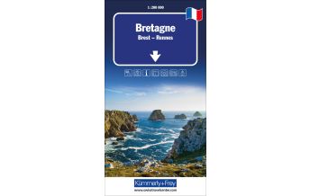 Road Maps France Bretagne Regionalkarte Frankreich 1:200 000 Hallwag Kümmerly+Frey AG