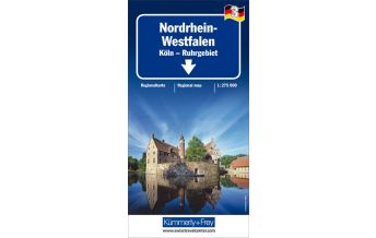 Road Maps K+F Straßenkarte Blatt 3, Nordrhein-Westfalen 1:275 000 Hallwag Kümmerly+Frey AG