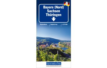Straßenkarten Bayern Nord Sachsen Nr. 6 1:275 000 Hallwag Kümmerly+Frey AG