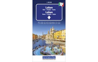 Road Maps Italy Latium-Rom Nr. 10 Regionalkarte Italien 1:200 000 Hallwag Kümmerly+Frey AG