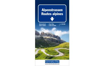 Road Maps Alpenstrassen Strassenkarte Hallwag Kümmerly+Frey AG