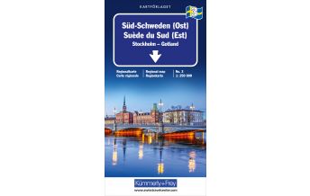 Road Maps Süd-Schweden (Ost) Nr. 03 Regionalkarte Schweden 1:250 000 Hallwag Kümmerly+Frey AG
