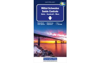 Road Maps Mittel-Schweden Nr. 04 Regionalkarte Schweden 1:250 000 Hallwag Kümmerly+Frey AG