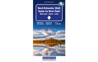 Road Maps Nord-Schweden (Süd) Nr. 05 Regionalkarte Schweden 1:400 000 Hallwag Kümmerly+Frey AG