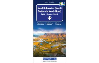 Straßenkarten Nord-Schweden (Nord) Nr. 06 Regionalkarte Schweden 1:400 000 Hallwag Kümmerly+Frey AG