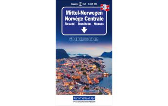 Straßenkarten Skandinavien Mittel-Norwegen Nr. 03 Regionalkarte Norwegen 1:335 000 Hallwag Kümmerly+Frey AG