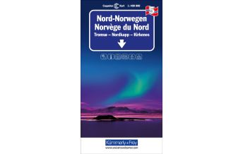 Straßenkarten Skandinavien Nord-Norwegen Nr. 05 Regionalkarte Norwegen 1:400 000 Hallwag Kümmerly+Frey AG