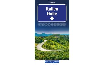 Road Maps Italy Italien Strassenkarte 1:1 Mio. Hallwag Kümmerly+Frey AG