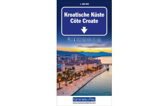 Road Maps Croatia Kroatische Küste Strassenkarte 1:200 000 Hallwag Kümmerly+Frey AG