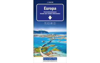 Road Maps Europa Fernverkehrsstrassen Strassenkarte 1:3,6 Mio. Hallwag Kümmerly+Frey AG