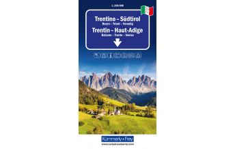 Road Maps Trentino - Südtirol Nr. 03 Regionalstrassenkarte 1:200 000 Hallwag Kümmerly+Frey AG