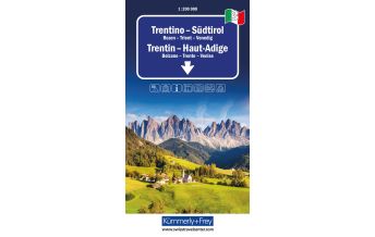 Road Maps Trentino - Südtirol Nr. 03 Regionalstrassenkarte 1:200 000 Hallwag Kümmerly+Frey AG