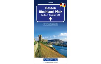 Road Maps Germany Hessen Rheinland-Pfalz, Nr. 05, Regionalstrassenkarte 1:275'000 Hallwag Kümmerly+Frey AG
