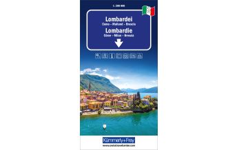 Road Maps Lombardei, Nr. 02, Regionalstrassenkarte 1:200'000 Hallwag Kümmerly+Frey AG