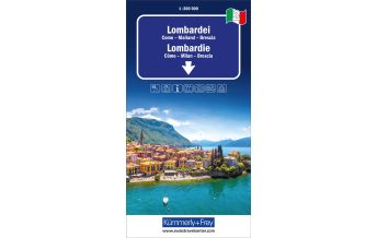 Straßenkarten Lombardei, Nr. 02, Regionalstrassenkarte 1:200'000 Hallwag Kümmerly+Frey AG