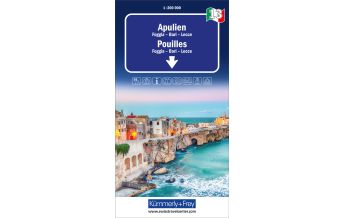Road Maps Apulien, Nr. 13, Regionalstrassenkarte 1:200'000 Hallwag Kümmerly+Frey AG