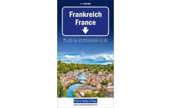 Straßenkarten Frankreich, Strassenkarte 1:1Mio. Hallwag Kümmerly+Frey AG