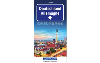 Straßenkarten Europa Deutschland Strassenkarte 1:750 000 Hallwag Kümmerly+Frey AG