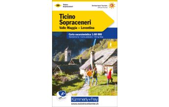 Hiking Maps Switzerland K+F-Wanderkarte 26, Tessin Sopraceneri, Valle Maggia, Leventina 1:60.000 Hallwag Kümmerly+Frey AG