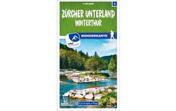 Wanderkarten Zürcher Unterland - Winterthur 08 Wanderkarte 1:40 000 matt laminiert Hallwag Kümmerly+Frey AG