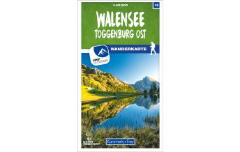 Hiking Maps Switzerland Walensee - Toggenburg Ost 15 Wanderkarte 1:40 000 matt laminiert Hallwag Kümmerly+Frey AG