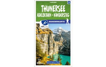 Wanderkarten Schweiz & FL K+F-Wanderkarte 30, Thunersee, Adelboden, Kandersteg 1:40.000 Hallwag Kümmerly+Frey AG