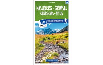 Wanderkarten Schweiz & FL K+F-Wanderkarte 32, Hasliberg, Grimsel, Obergoms, Titlis 1:40.000 Hallwag Kümmerly+Frey AG