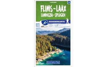 Hiking Maps Switzerland Flims - Laax Lumnezia - Splügen 34 Wanderkarte 1:40 000 matt laminiert Hallwag Kümmerly+Frey AG