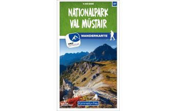 Wanderkarten Schweiz & FL K+F-Wanderkarte 37, Nationalpark, Val Müstair 1:40.000 Hallwag Kümmerly+Frey AG