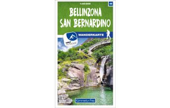 Bellinzona - San Bernardino 45 Wanderkarte 1:40 000 matt laminiert Hallwag Kümmerly+Frey AG
