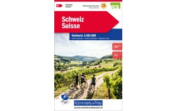 Cycling Maps Kümmerly + Frey Velokarte - Schweiz 1:301.000 Hallwag Kümmerly+Frey AG
