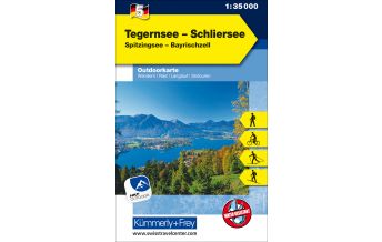 Tegernsee - Schliersee Outdoorkarte Deutschland Nr. 5 Hallwag Kümmerly+Frey AG