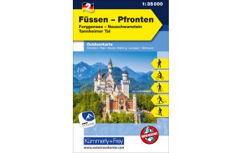 Füssen - Pfronten Nr. 02 Outdoorkarte Deutschland 1:35 000 Hallwag Kümmerly+Frey AG