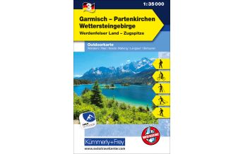 Garmisch Partenkirchen Wettersteingebirge Nr. 03 Outdoor Deutschland 1:35 000 Hallwag Kümmerly+Frey AG