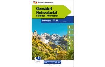 Hiking Maps Oberstorf Kleinwalsertal Nr. 01 Outdoorkarte Deutschland 1:35 000 Hallwag Kümmerly+Frey AG