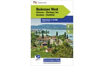 Hiking Maps Bodensee West Nr. 43 Outdoorkarte Deutschland 1:35 000 Hallwag Kümmerly+Frey AG