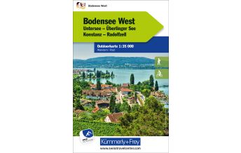 Wanderkarten Bodensee West Nr. 43 Outdoorkarte Deutschland 1:35 000 Hallwag Kümmerly+Frey AG