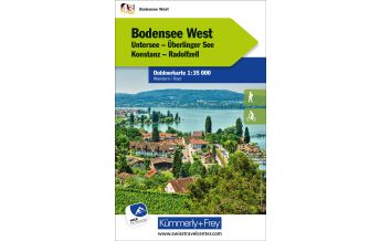 Hiking Maps Bodensee West Nr. 43 Outdoorkarte Deutschland 1:35 000 Hallwag Kümmerly+Frey AG