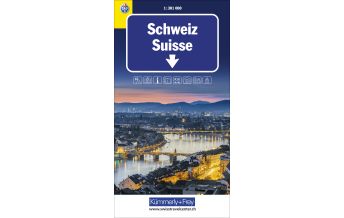 Straßenkarten Schweiz Schweiz TCS Strassenkarte 1:301.000 Hallwag Kümmerly+Frey AG