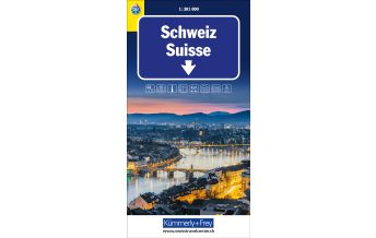 Road Maps Switzerland Schweiz TCS Strassenkarte 1:301.000 Hallwag Kümmerly+Frey AG