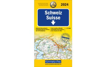 Road Maps Schweiz 2024, Strassenkarte ACS 1:275'000 Hallwag Kümmerly+Frey AG