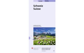 Road Maps Switzerland Generalkarte Schweiz 0050, 1:300.000 Bundesamt für Landestopographie