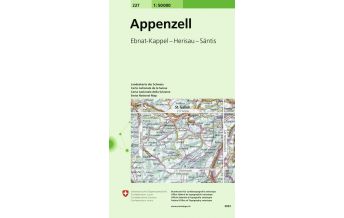 Hiking Maps North Switzerland Appenzell 1:50.000 Bundesamt für Landestopographie