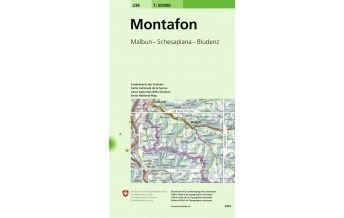 Wanderkarten Vorarlberg 238 Montafon 1:50.000 Bundesamt für Landestopographie