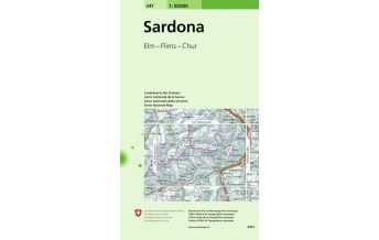 Hiking Maps Switzerland Sardona 1:50.000 Bundesamt für Landestopographie