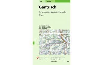 Hiking Maps Switzerland Gantrisch 1:50.000 Bundesamt für Landestopographie