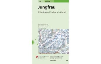 Wanderkarten Schweiz & FL Landeskarte der Schweiz 264, Jungfrau 1:50.000 Bundesamt für Landestopographie