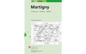 Wanderkarten Schweiz & FL Landeskarte der Schweiz 282, Martigny 1:50.000 Bundesamt für Landestopographie